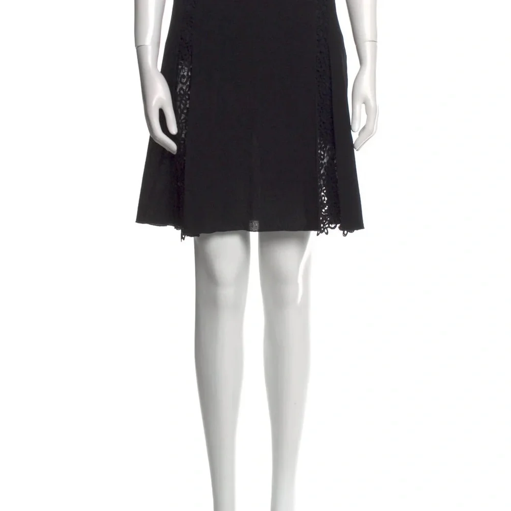 Vintage Valentino Black Lace insert Skirt